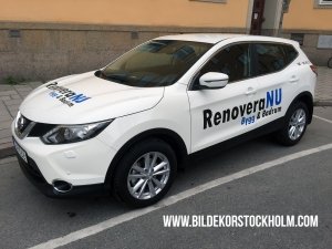 Bildekor stripning Stockholm Nissan
